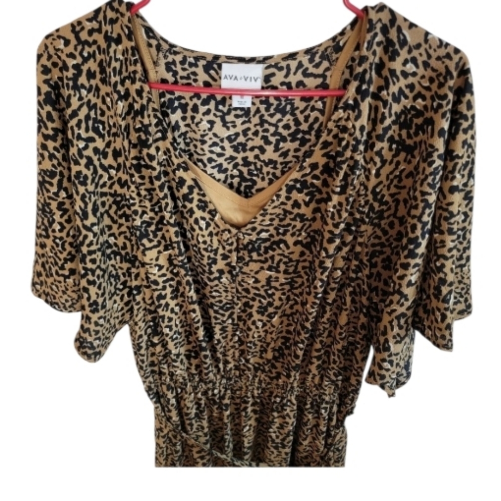 Ava & Viv Animal Print Maxi Dress - Picture 5 of 8